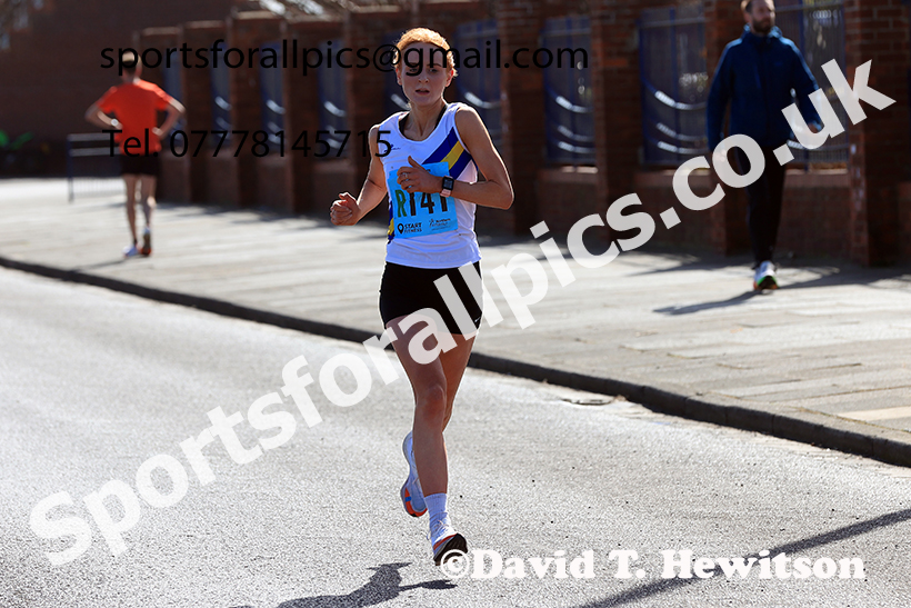 Senior womens Northern 6 Stage Road Relay, 2025 Northern 12 and 6 Stage Road Relays and Junior 5k, Redcar. Photo: David T. Hewitson/Sports for All Pics